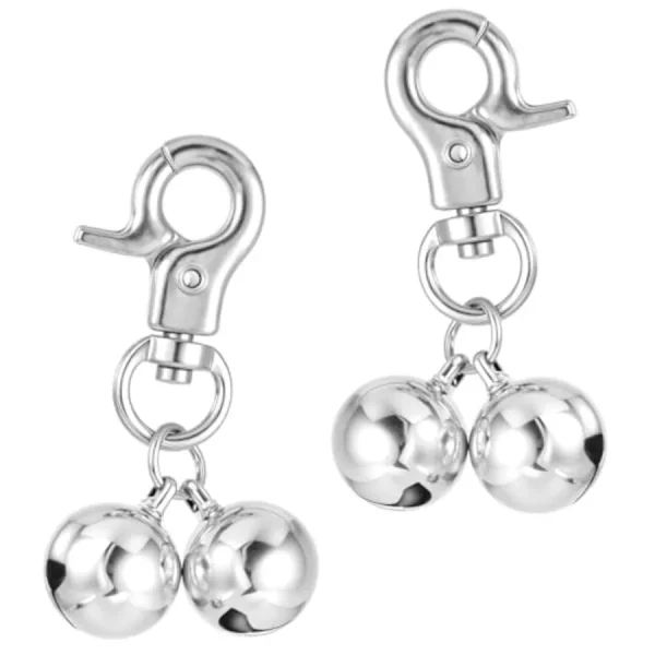 2 Pack Stainless Steel Pet Bell Clips